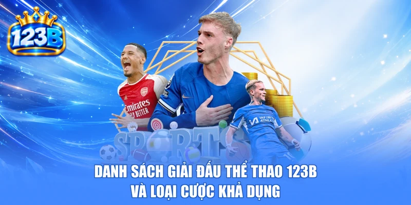 Danh sách giải đấu thể thao 123b và loại cược khả dụng